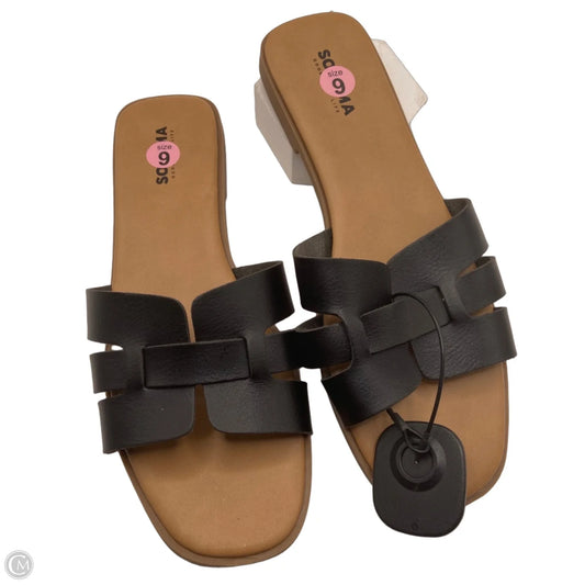 Sandals Flats By Sonoma In Black, Size: 9