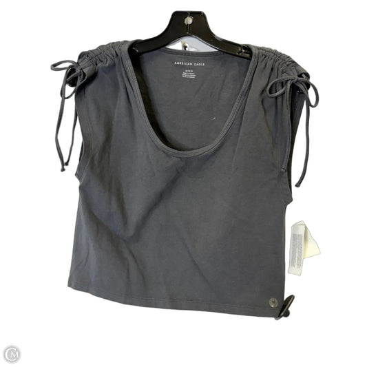 Top Short Sleeve Basic By American Eagle In Grey, Size: M