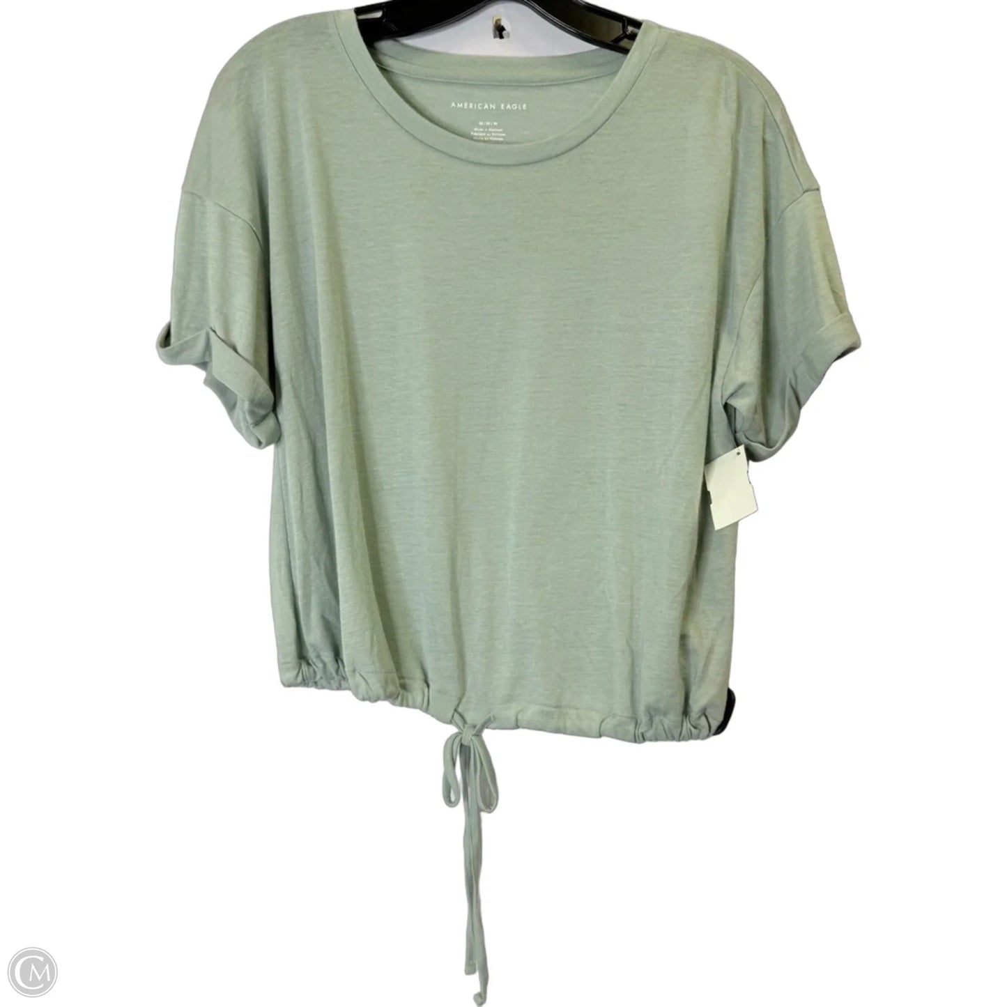 Top Short Sleeve Basic By American Eagle In Green, Size: M