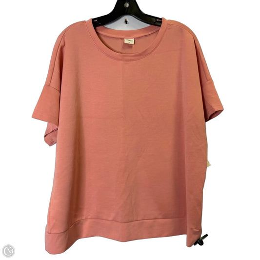 Top Short Sleeve Basic By Clothes Mentor In Pink, Size: Xl