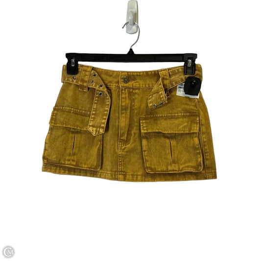 Skirt Mini & Short By Clothes Mentor In Tan, Size: 2