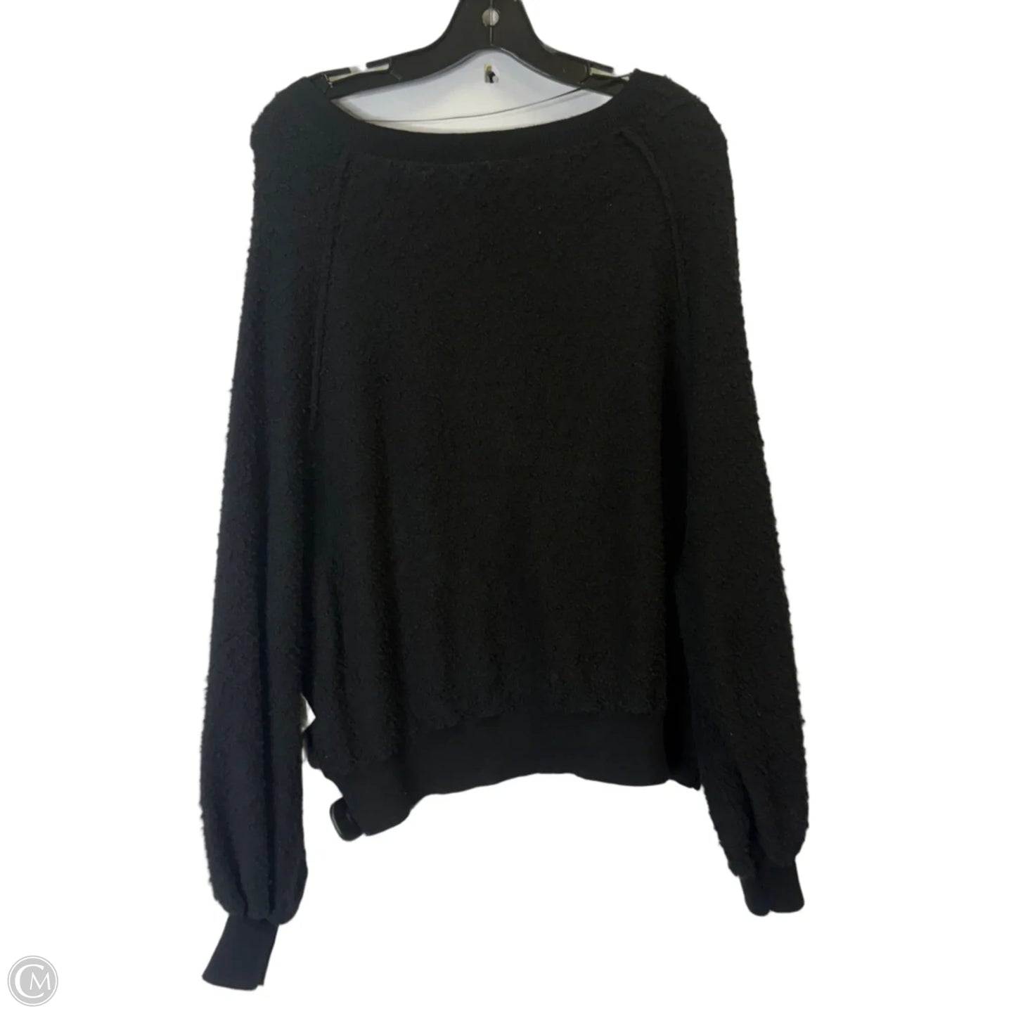 Sweatshirt Crewneck By Free People In Black, Size: M