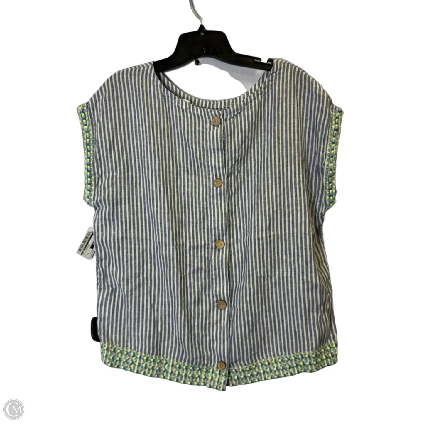 Top Sleeveless By C And C In Striped Pattern, Size: M