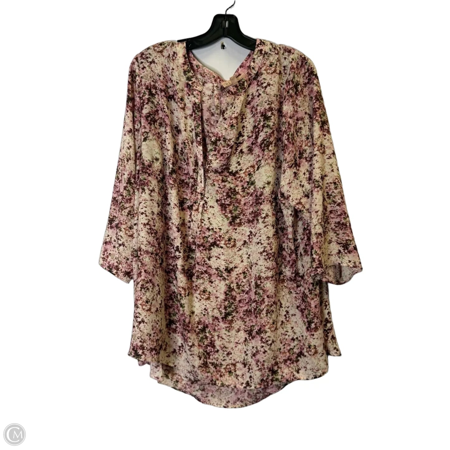 Blouse Short Sleeve By Philosophy In Pink, Size: 3x