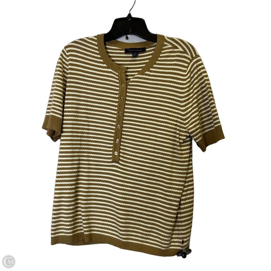 Top Short Sleeve By Tommy Hilfiger In Brown, Size: Xl