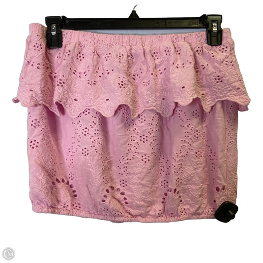 Top Sleeveless By Young Fabulous & Broke In Pink, Size: L