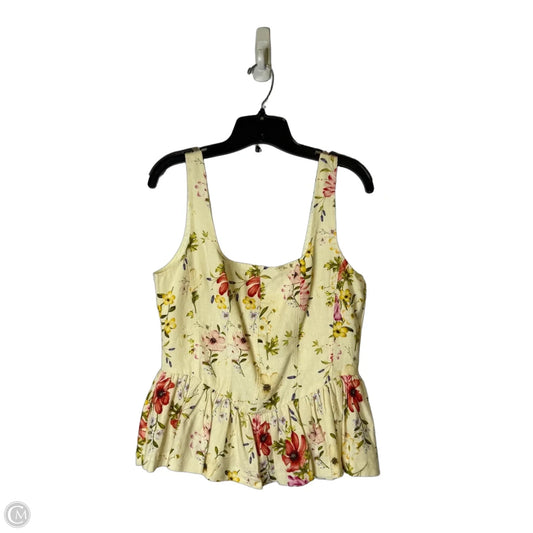 Top Sleeveless By Avec Les Filles In Floral Print, Size: L