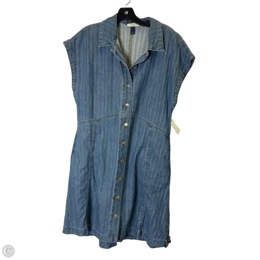 Dress Casual Short By Universal Thread In Blue Denim, Size: M