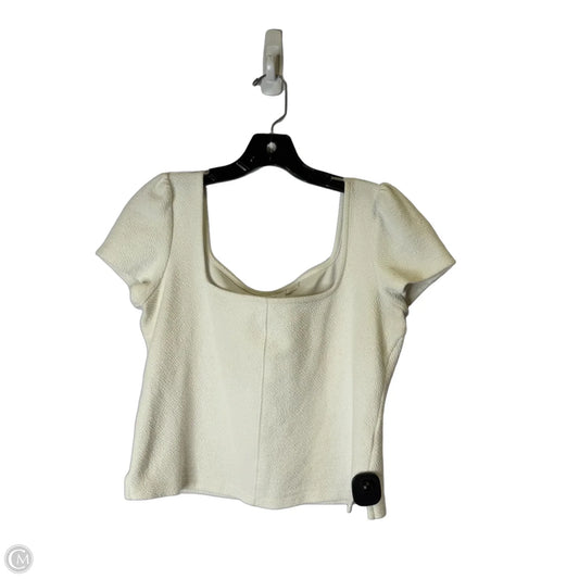 Top Short Sleeve By Maeve In White, Size: M