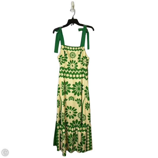 Dress Casual Maxi By Shein In Green & Tan, Size: L