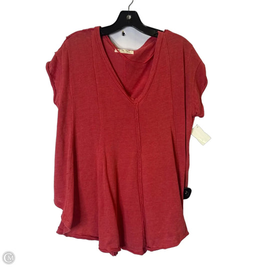 Top Short Sleeve By We The Free In Red, Size: M