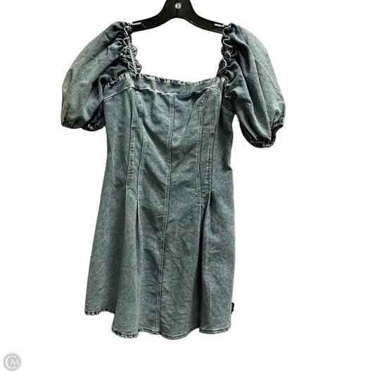 Dress Casual Short By Clothes Mentor In Blue Denim, Size: L