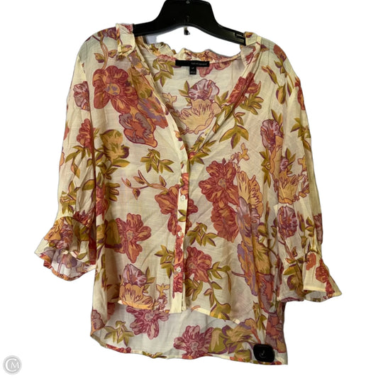 Top Short Sleeve By Harve Bernard In Multi-colored, Size: Lp