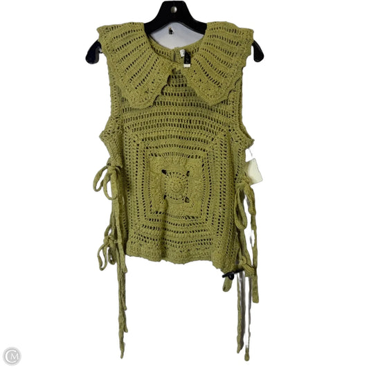 Top Sleeveless By Zara In Green, Size: L