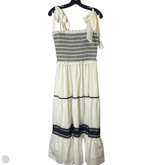 Dress Casual Maxi By En Saison In White, Size: M