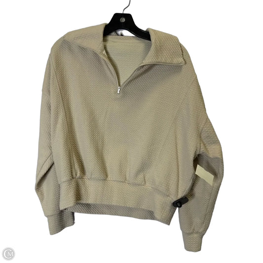 Sweatshirt Collar By Clothes Mentor In Tan