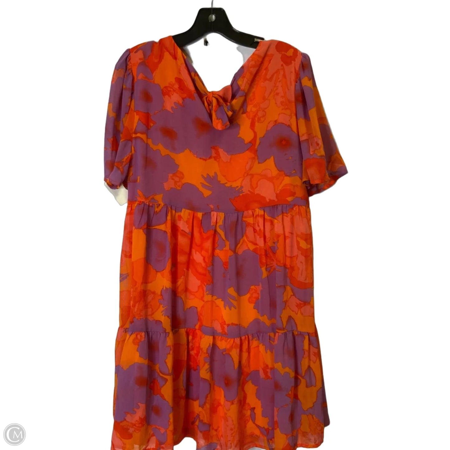 Dress Casual Short By Jodifl In Orange & Purple, Size: M