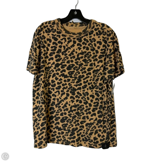 Top Short Sleeve By Aerie In Animal Print, Size: Xs