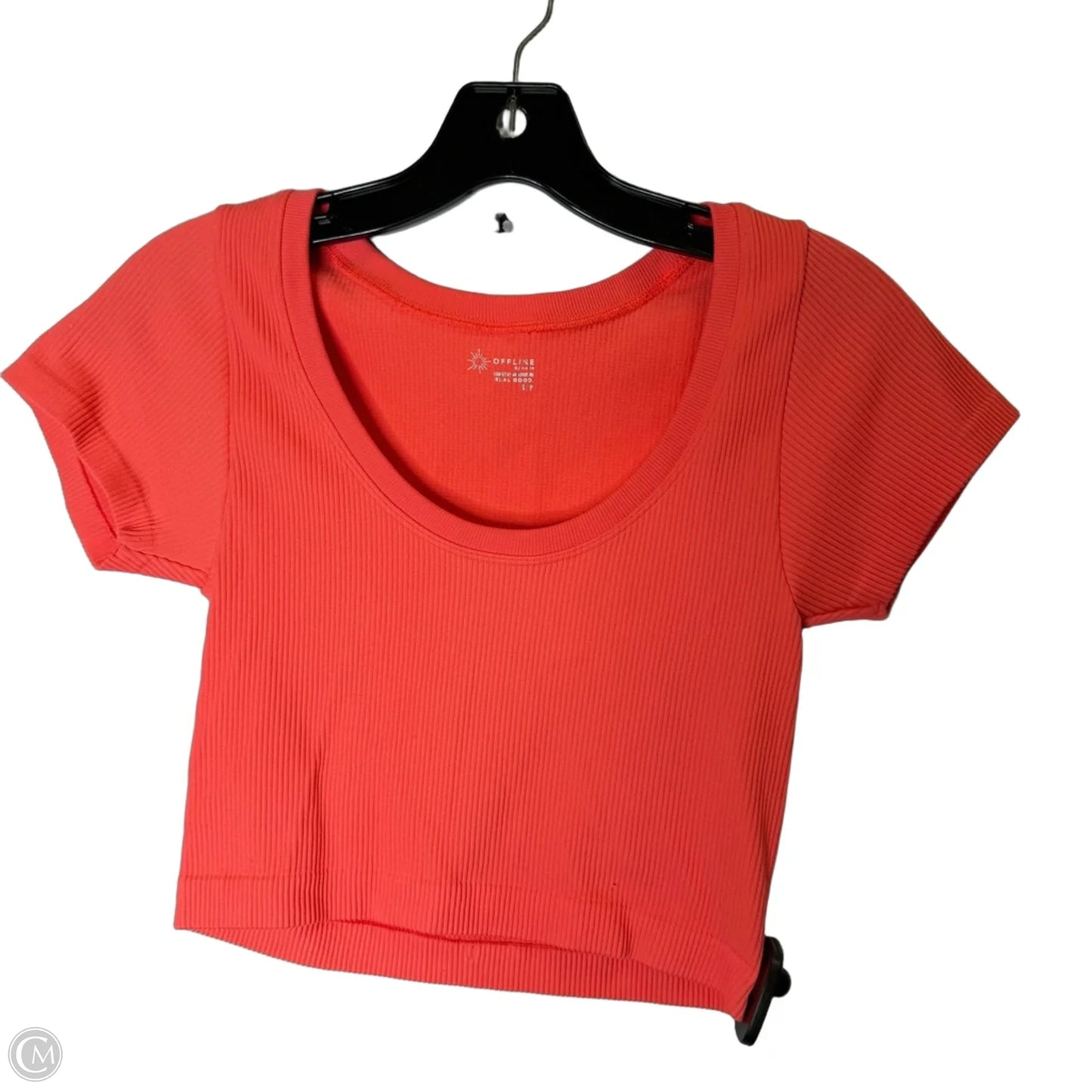 Athletic Top Short Sleeve By Offline By Aerie In Coral, Size: S
