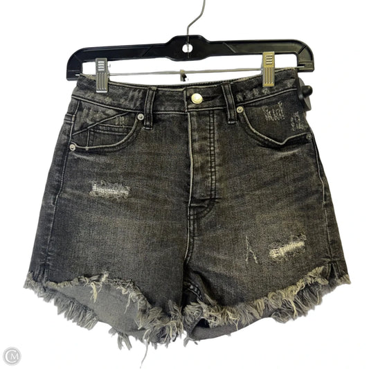 Shorts By Free People In Black Denim, Size: 0
