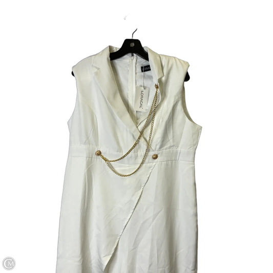 Jumpsuit By Clothes Mentor In White, Size: Xl