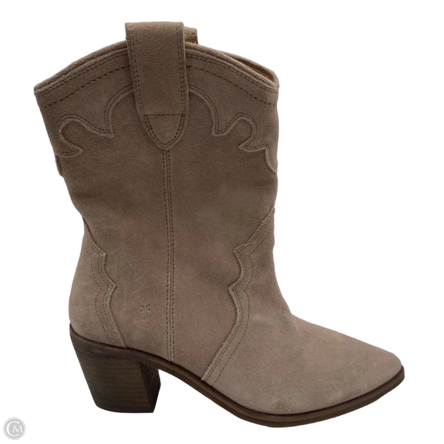 Boots Designer By Frye In Taupe, Size: 6.5