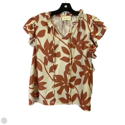 Top Sleeveless By Clothes Mentor In Orange, Size: L