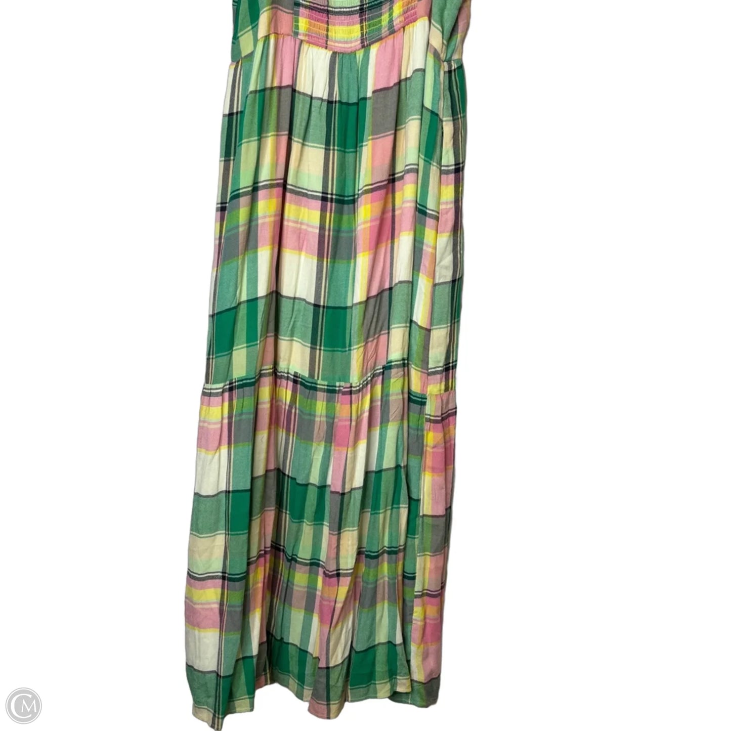 Dress Casual Maxi By Loft In Plaid Pattern, Size: Lp