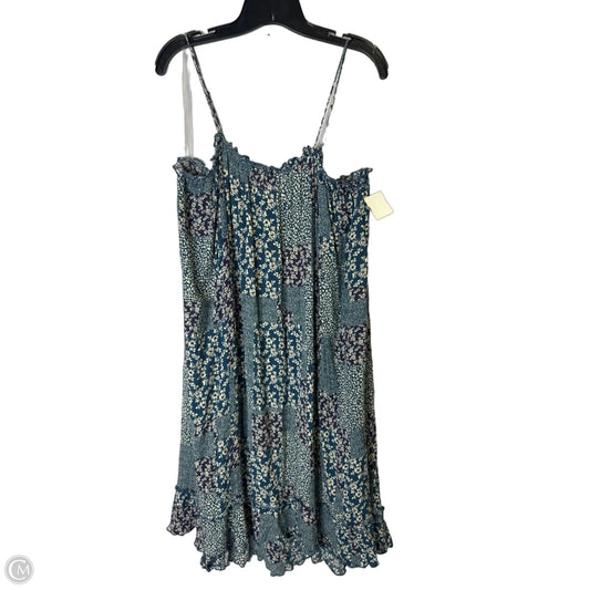 Dress Casual Midi By Impressions In Blue, Size: L
