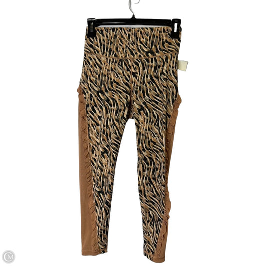 Athletic Leggings By Adidas In Animal Print, Size: L
