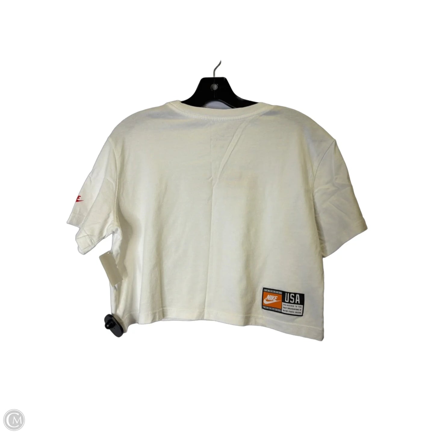 Athletic Top Short Sleeve By Nike Apparel In White, Size: S