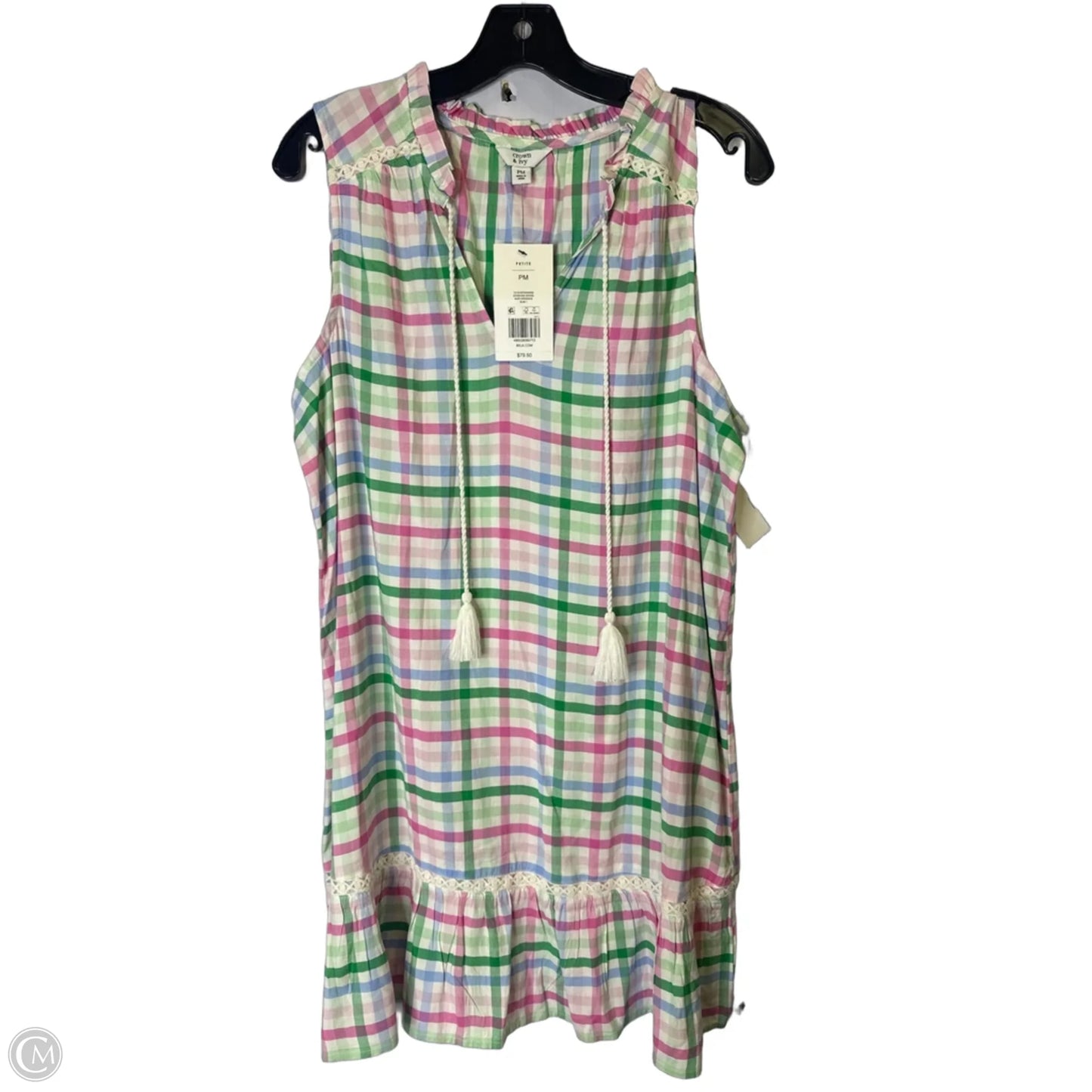 Dress Casual Short By Crown And Ivy In Plaid Pattern, Size: Mp