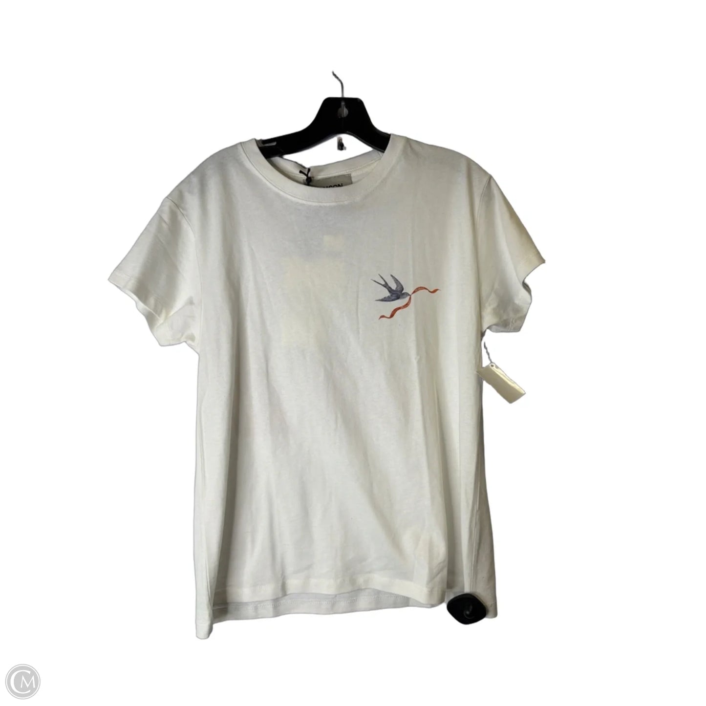 Top Short Sleeve By Anthropologie In White, Size: 6
