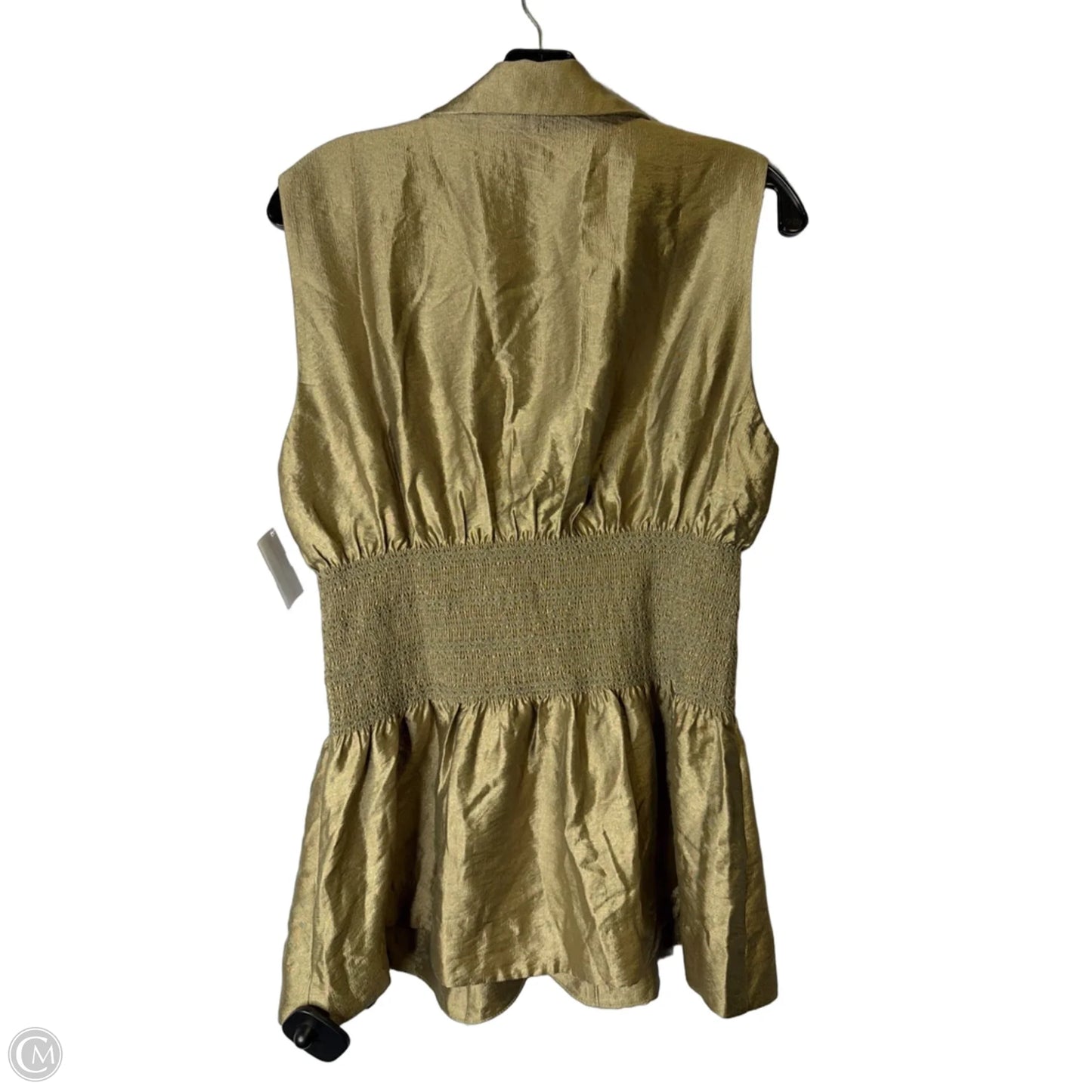 Top Sleeveless By Current Air In Green, Size: L