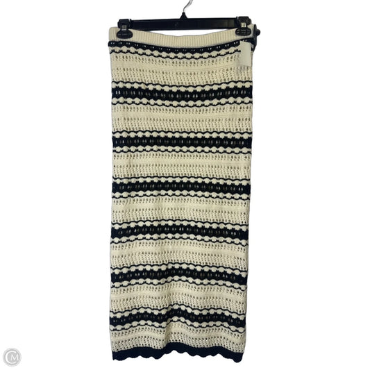 Skirt Maxi By Freshman In Black & Cream, Size: M
