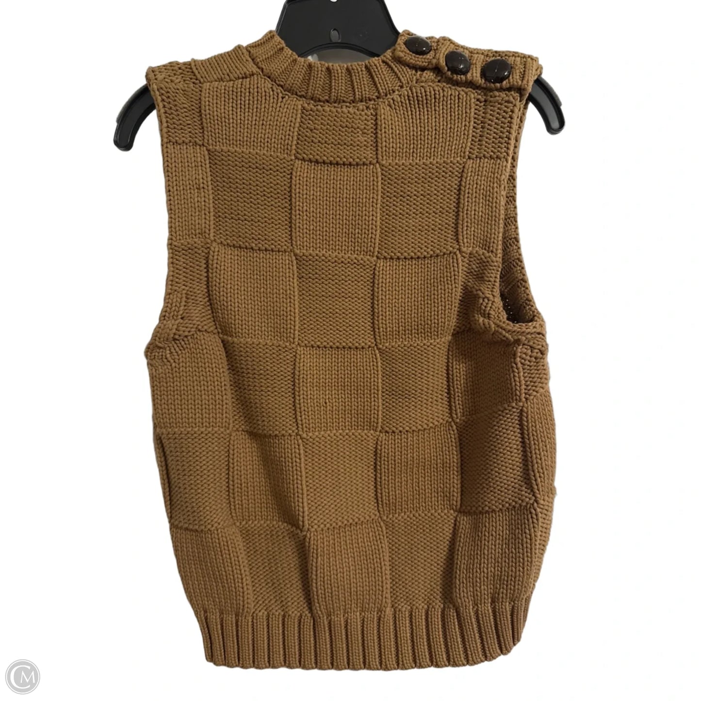 Vest Sweater By Ganni In Brown, Size: S