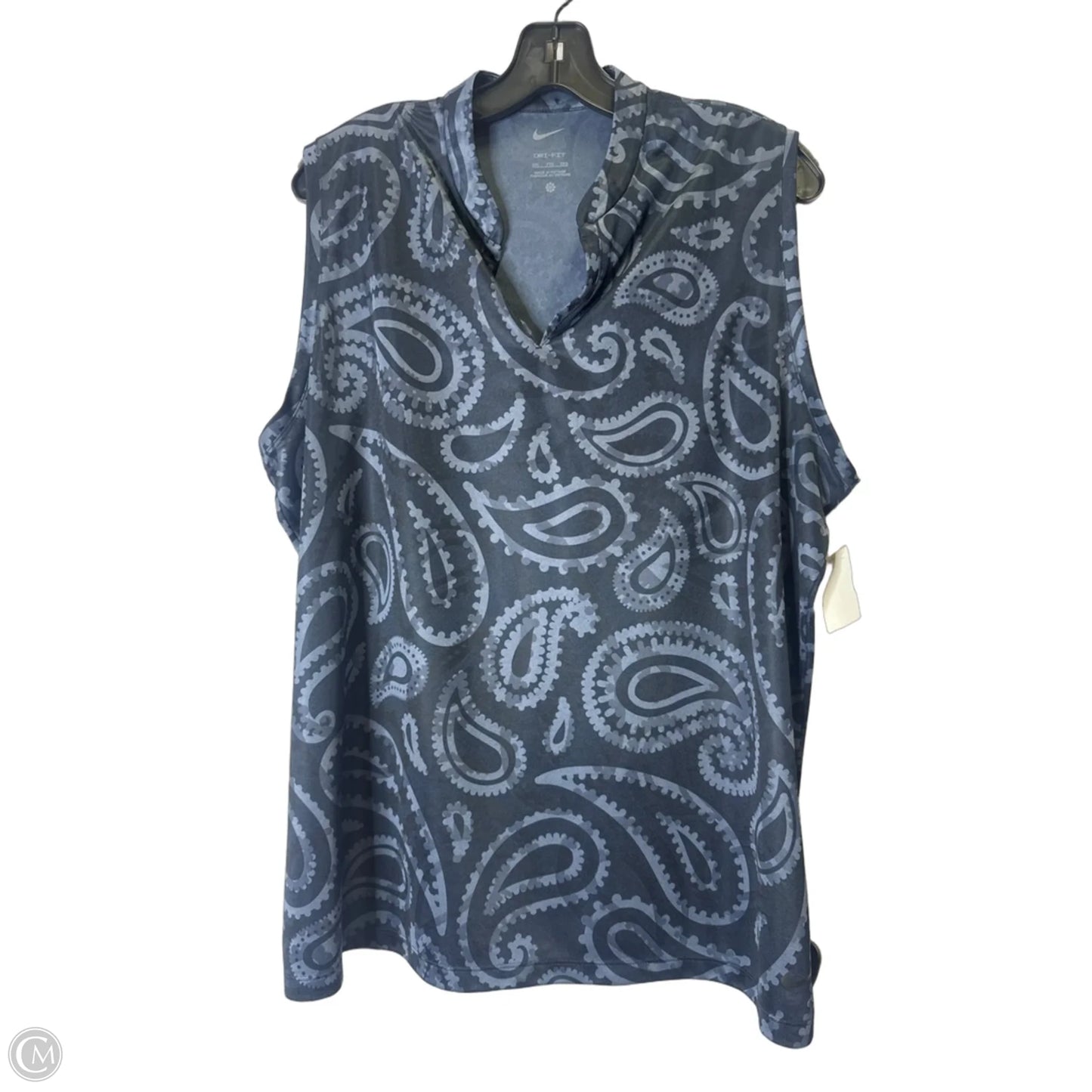 Athletic Tank Top By Nike Apparel In Blue, Size: Xxl