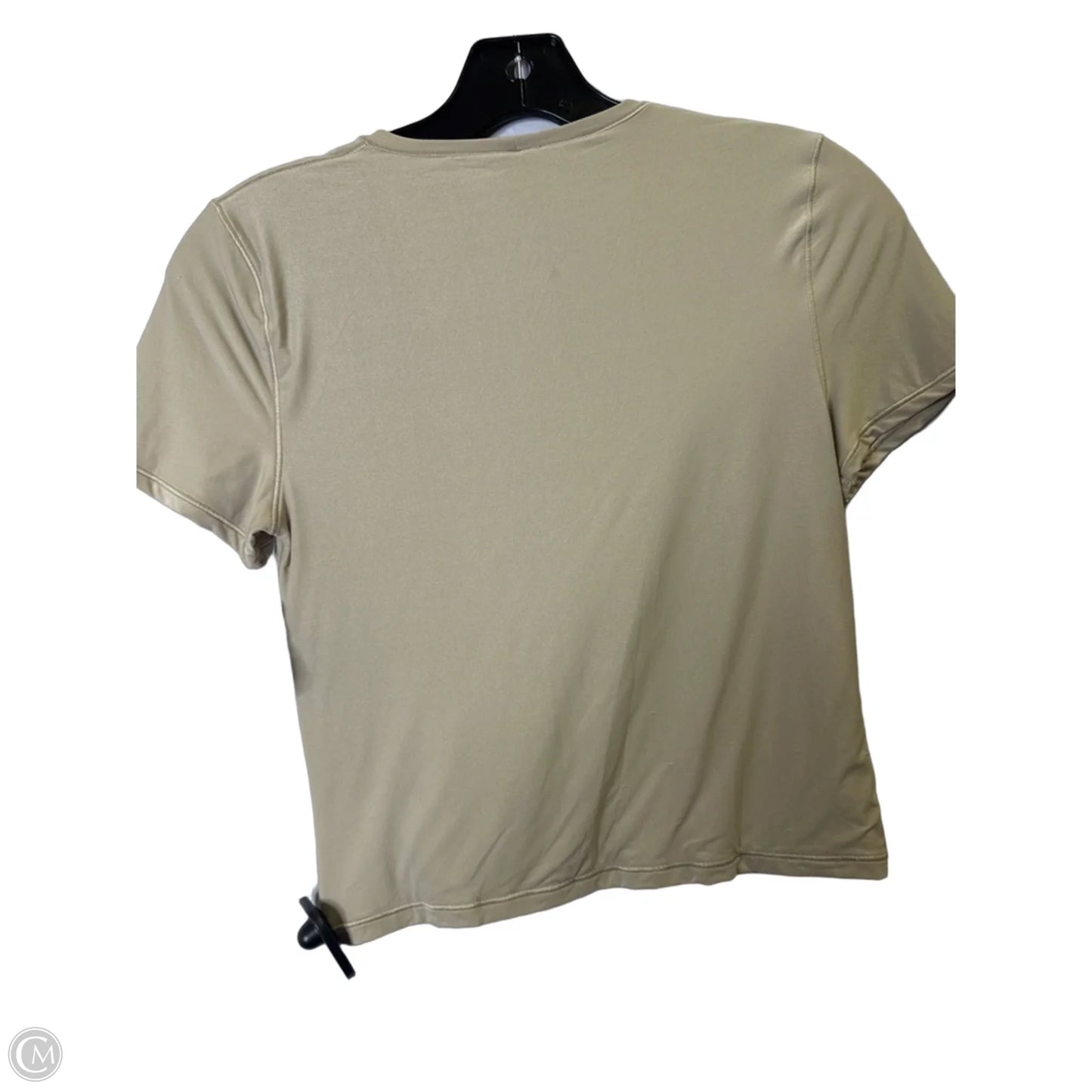 Athletic Top Short Sleeve By Aerie In Tan, Size: M