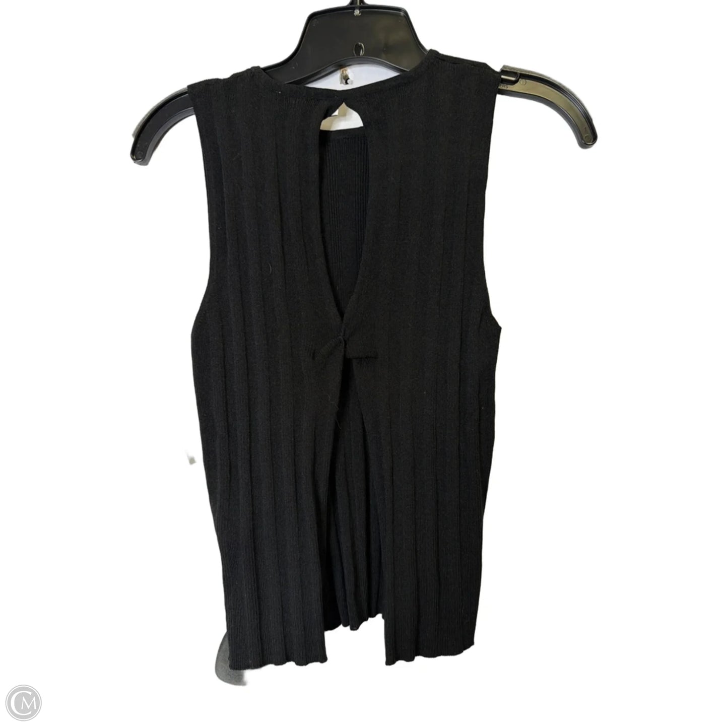 Top Sleeveless By Zara In Black, Size: S