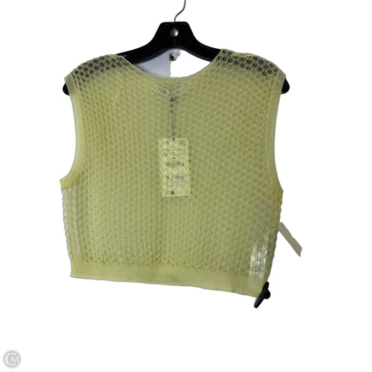Top Sleeveless By Zara In Green, Size: M