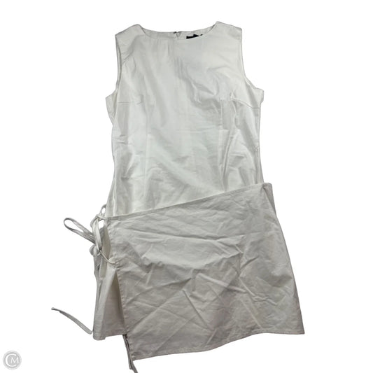 Dress Party Short By Clothes Mentor In Cream, Size: L
