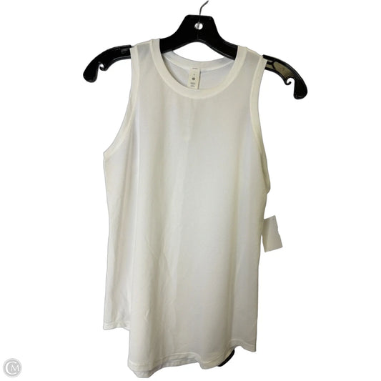 Athletic Tank Top By Lululemon In White, Size: 4