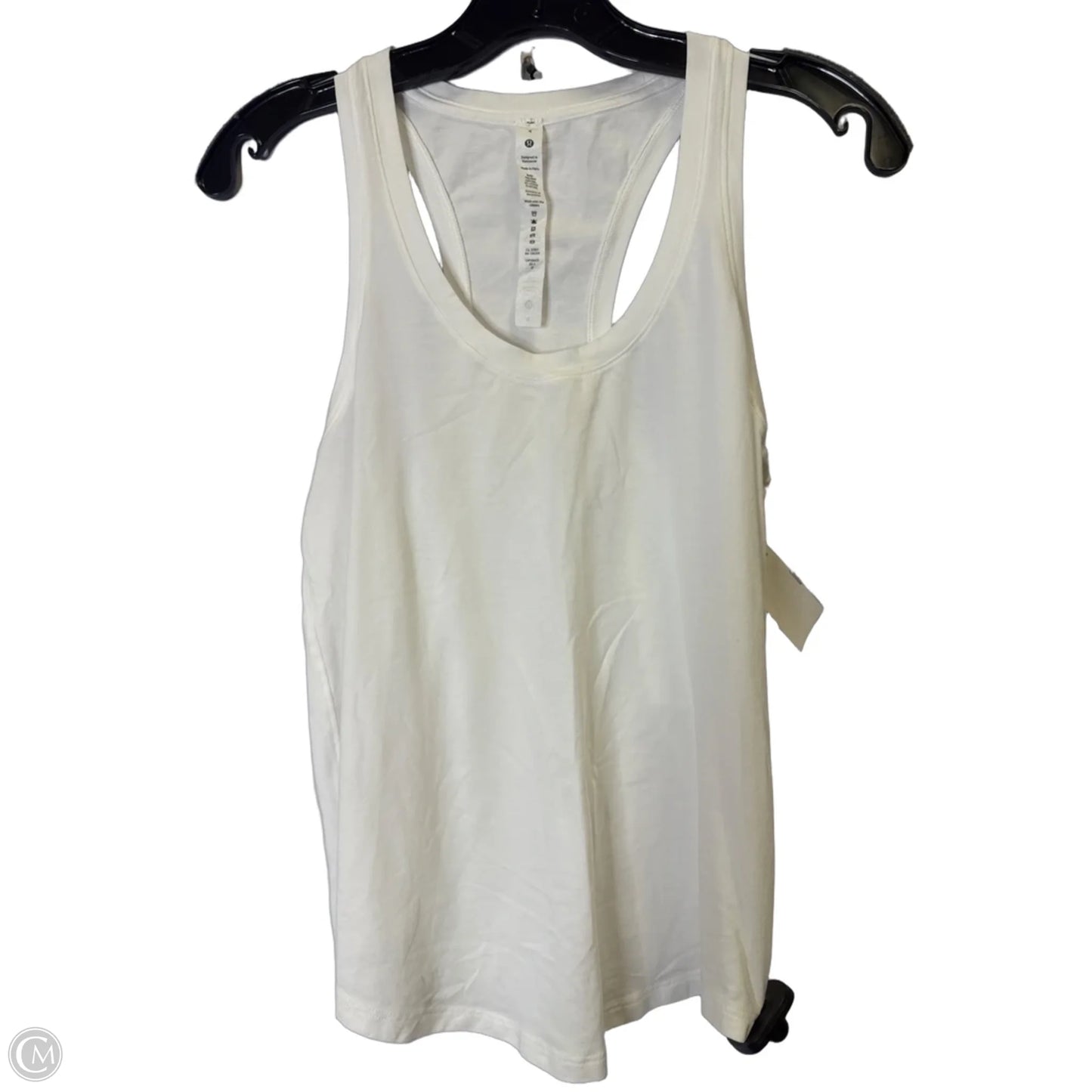 Athletic Tank Top By Lululemon In White, Size: 4