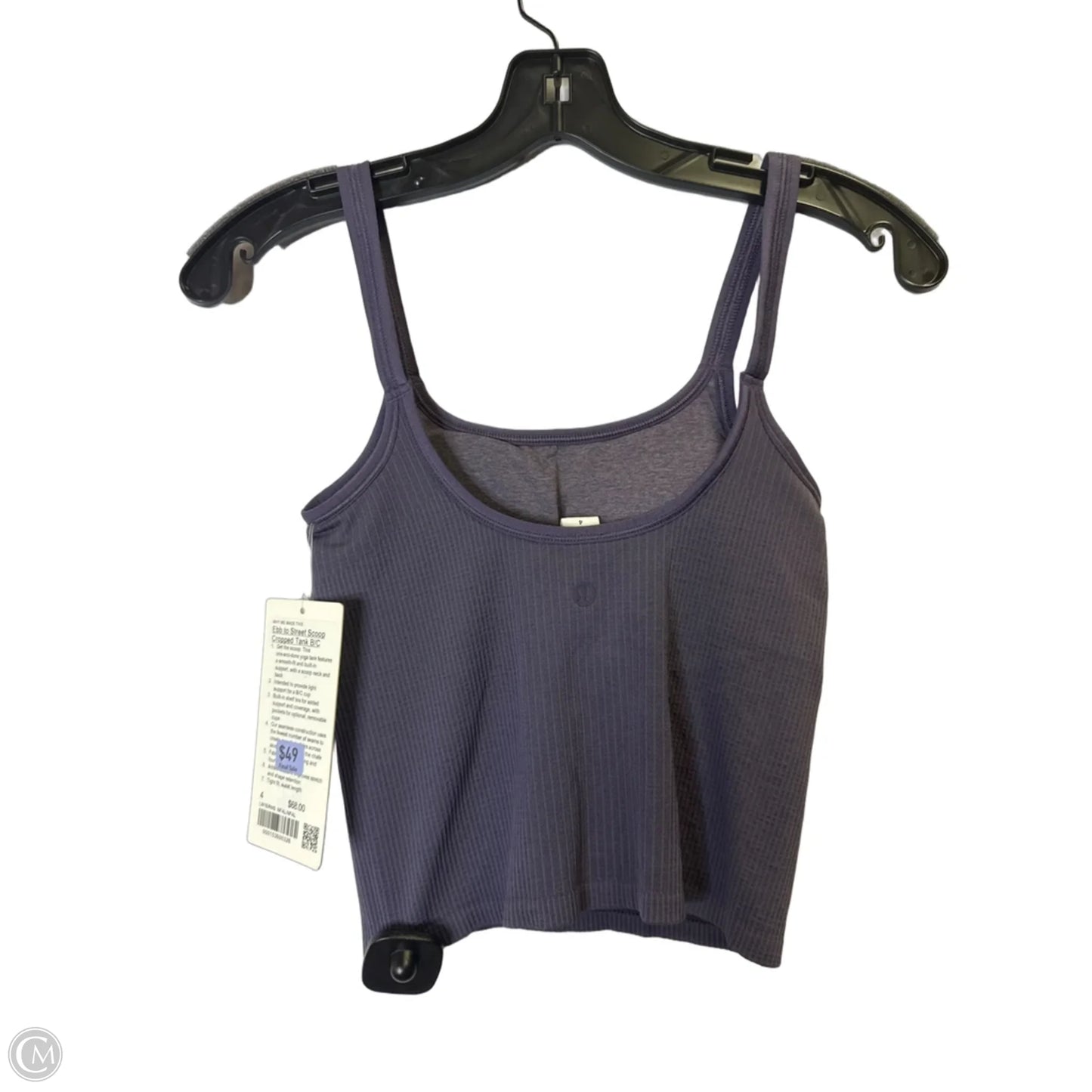 Athletic Tank Top By Lululemon In Purple, Size: 4