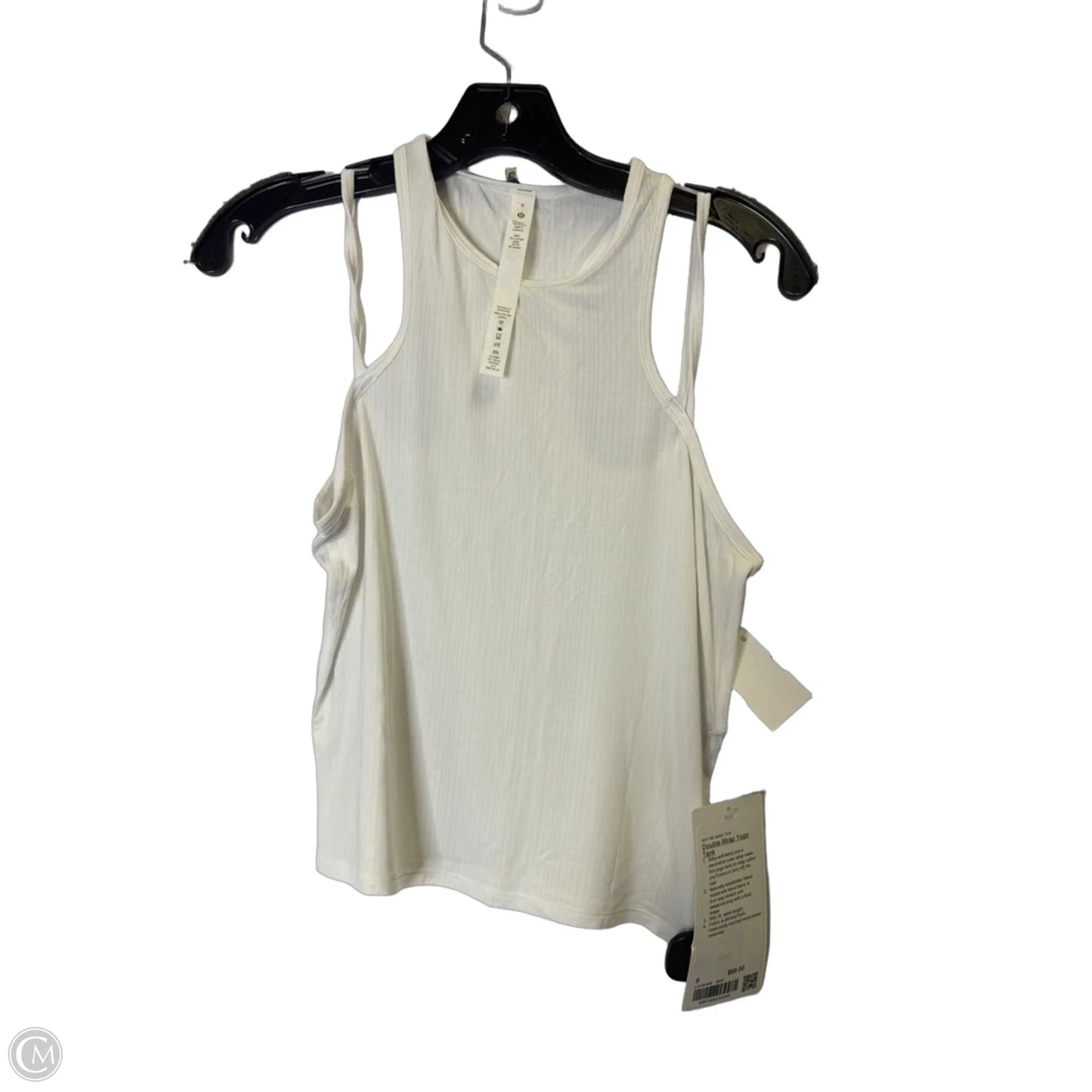 Athletic Tank Top By Lululemon In White, Size: 6