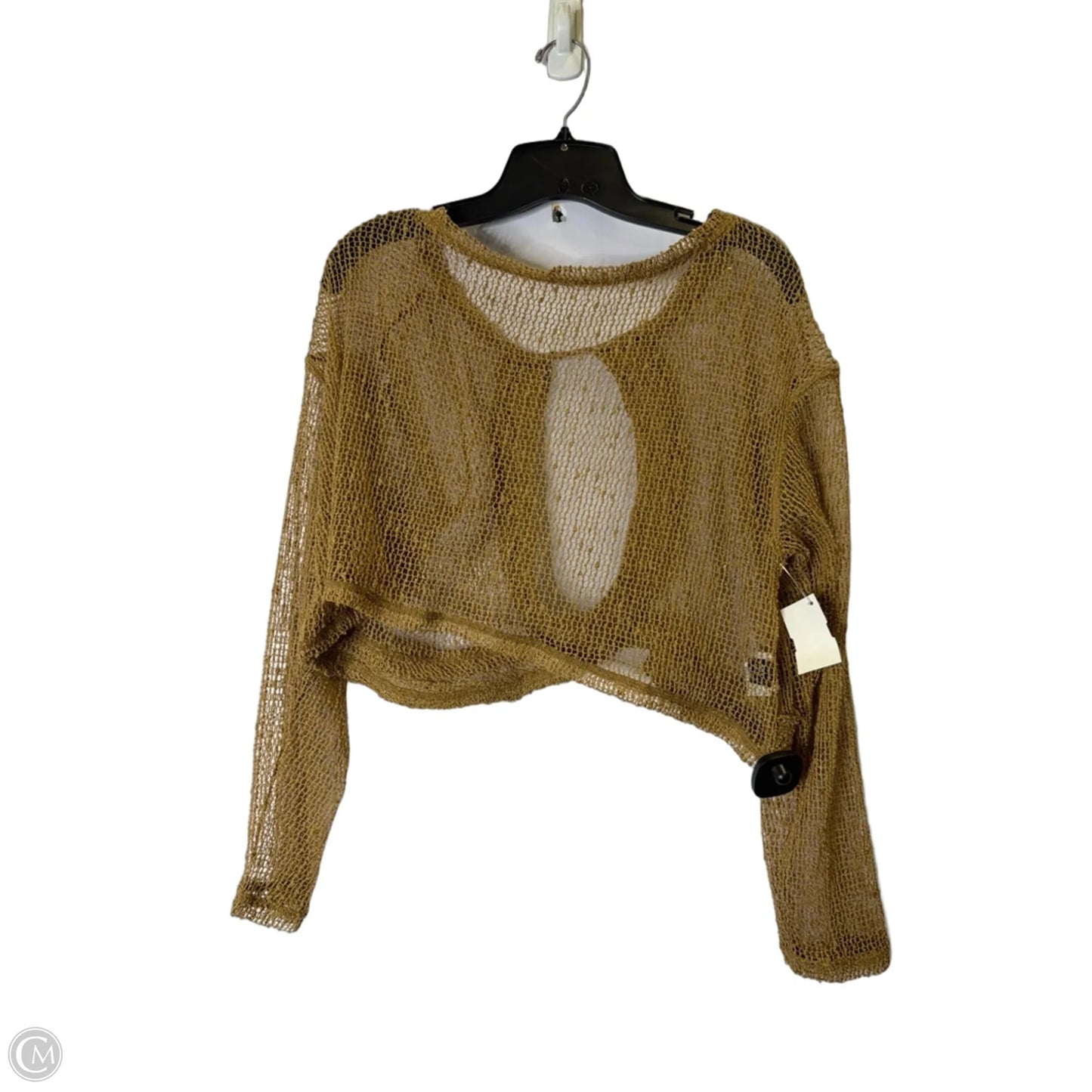 Top Long Sleeve By Shein In Brown, Size: S