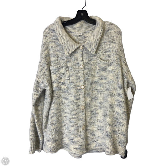 Sweater Cardigan By Sioni In Cream, Size: L