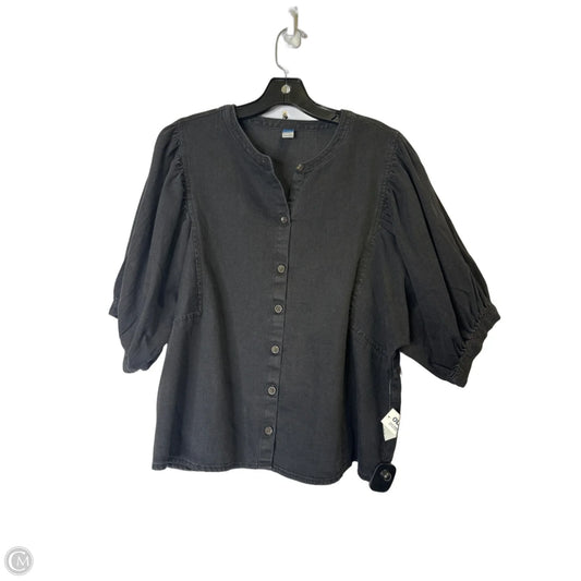 Top Short Sleeve By Old Navy In Black, Size: Xl