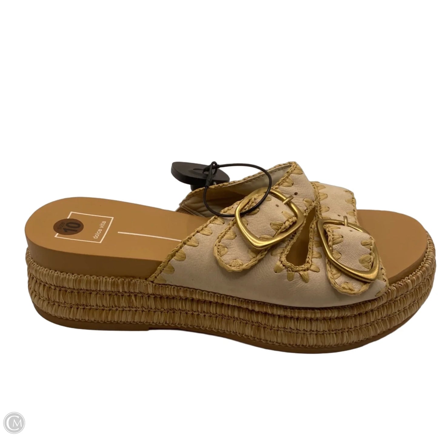 Sandals Heels Platform By Dolce Vita In Tan, Size: 10