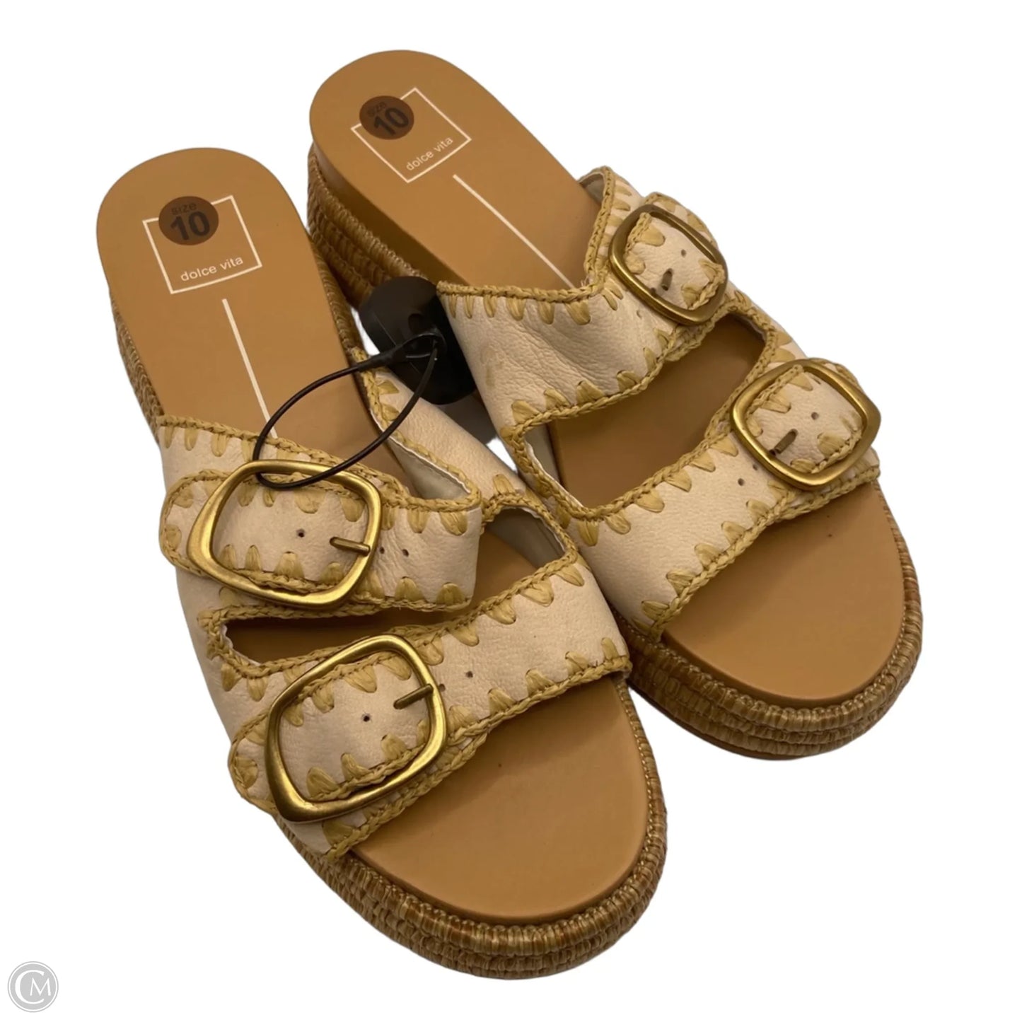 Sandals Heels Platform By Dolce Vita In Tan, Size: 10